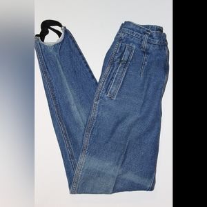 Vintage Liz Wear Stirrups Jeans Women's 4 Size Denim Jodhpurs Elastic Union Made